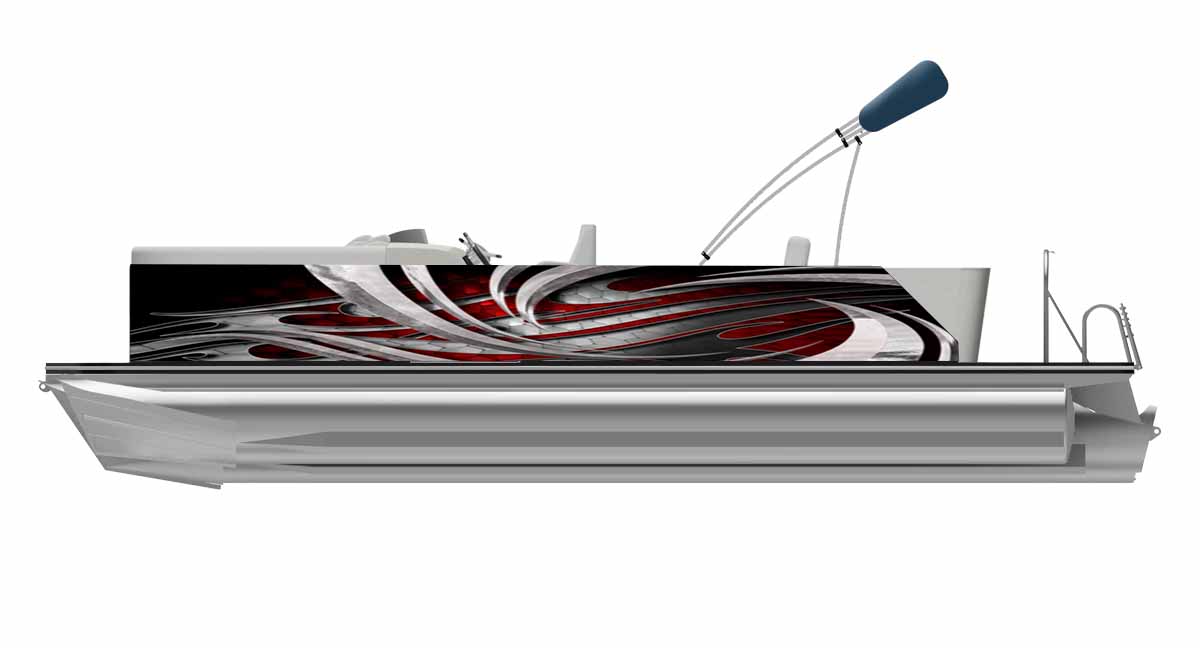 Pontoon Boat Wrap Design- Blade Wrap – GREENBACK WRAPS.COM