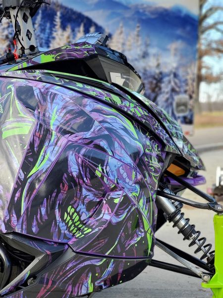 Custom Snowmobile Wraps by Greenback Graphics and Wraps