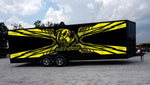Avery Vinyl SKI-DOO Snowmobile Trailer Wrap Yellow Bee
