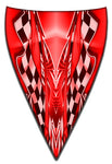 Baja Custom vinyl boat wrap design -  Red Arsenal