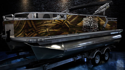 Pontoon Boat Wrap Design-Art