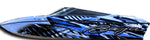 Islander vinyl boat wrap- Slick Blue