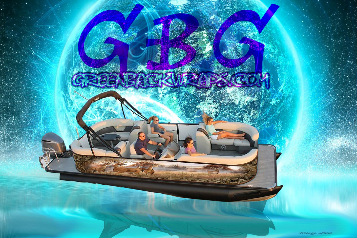 Pontoon Boat Wrap Design-B1BUCK FEAVER