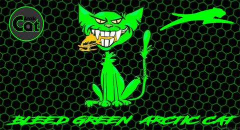 Factory Racing Banner Bleed Green 2x4'