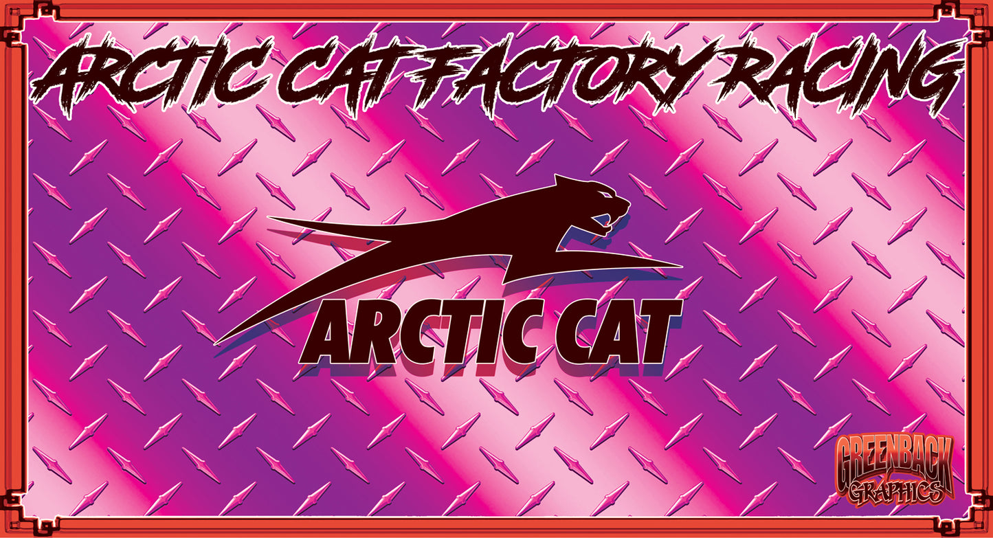 Arctic Cat Snowmobile Banner Size 2x4'- PP