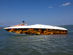 Baja Custom vinyl boat wrap design- Flame