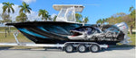 Pro-Line 27 vinyl boat wrap -  Barracuda