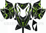 2012-2019 Arctic Cat X.F 800 High country & all F series decal wraps -Green Cat - green-back-graphics
