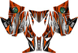 Arctic Cat 2017 to 2018 ZR,  XF 6000 or 8000 with Tunnel- MX Orange Armour