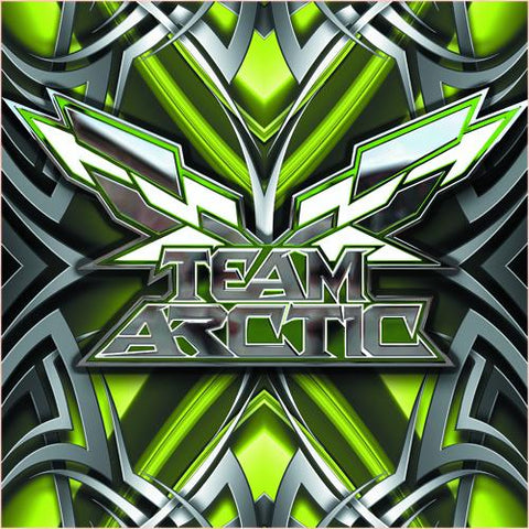Team Arctic Cat Vvivid vinyl decal sticker Razor Back design DIY - green-back-graphics