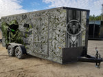 Custom Enclosed Trailer Designs by Greenback Graphics- Camo With Reaper
