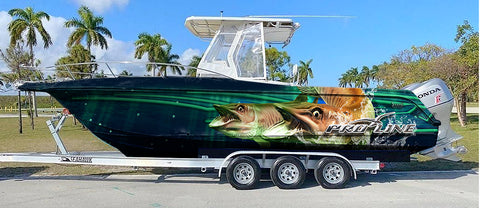 Pro-Line 27  vinyl boat wrap - Freshwater