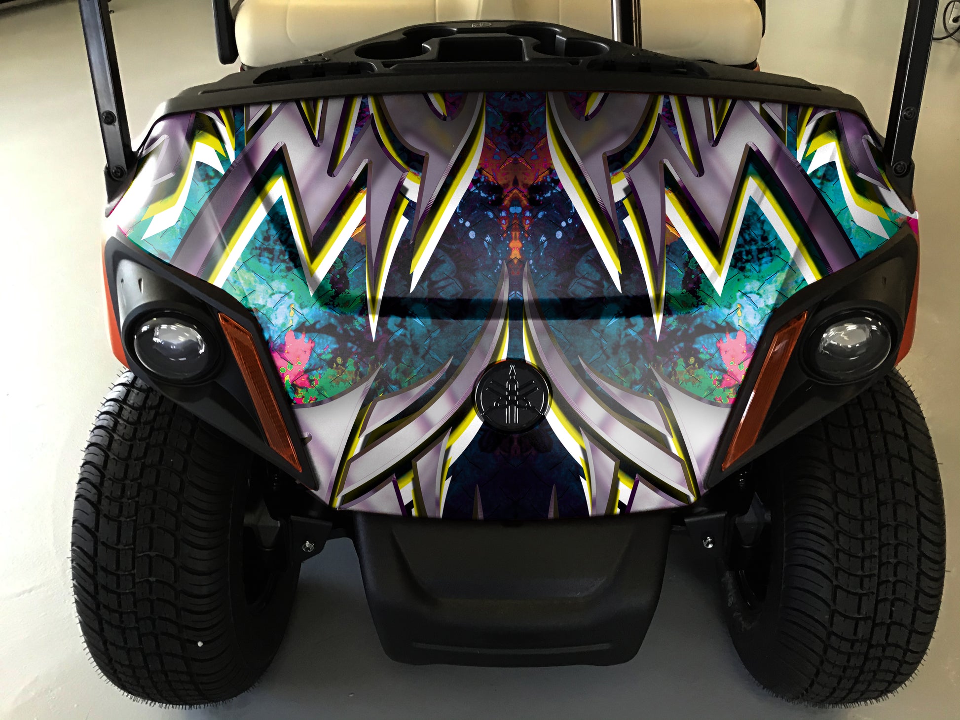 Golf Cart Vinyl Wrap Graphics - green-back-graphics