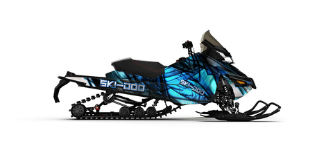 2018 MXZ Renegade Sport 600 Wrap - Light Blue Ski Doo