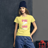Women's short sleeve t-shirt - Just A Girl In Love