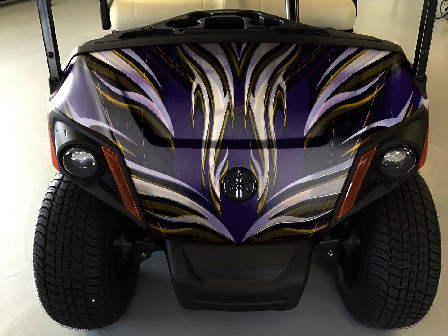 Golf Cart Vinyl Wrap Graphics - green-back-graphics