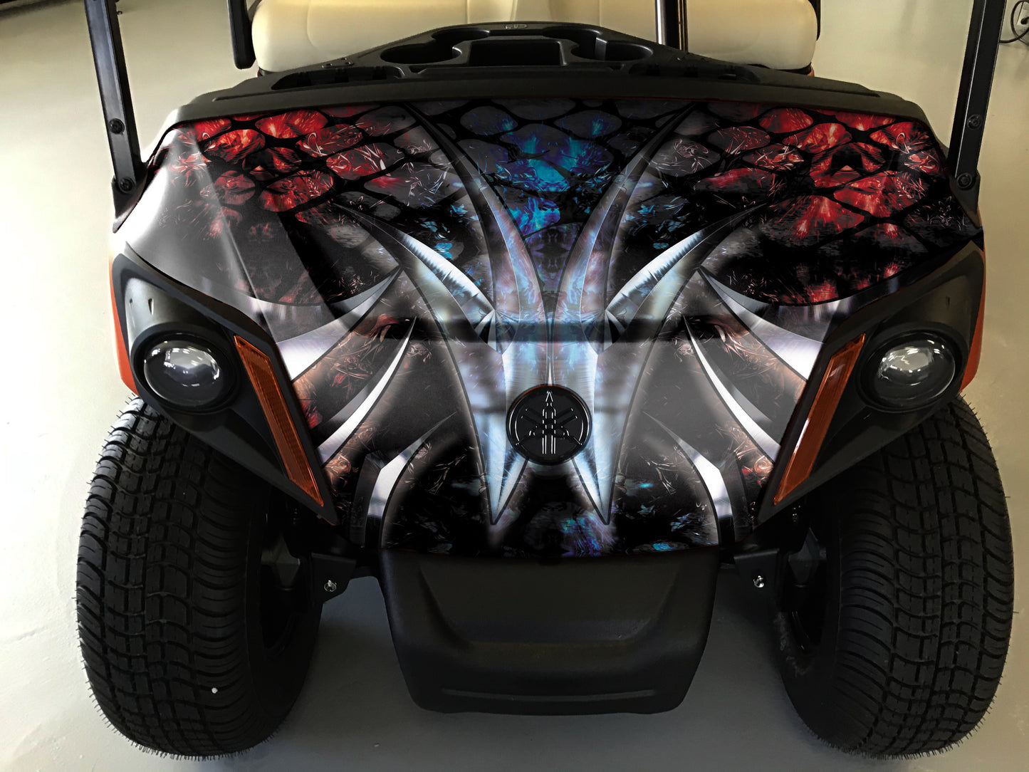 Golf Cart Vinyl Wrap Graphics - green-back-graphics