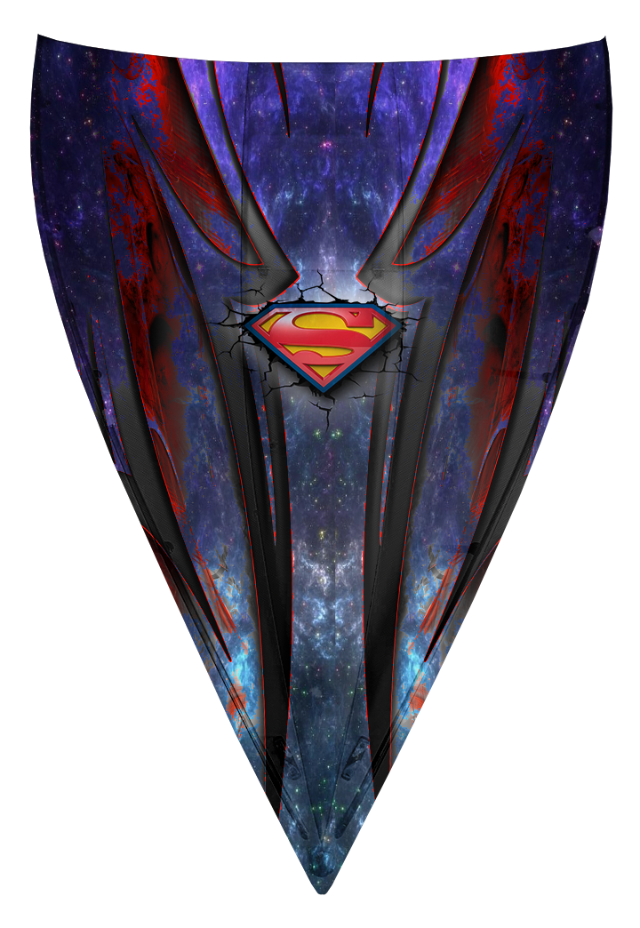 Baja Custom vinyl boat wrap design -  Superman